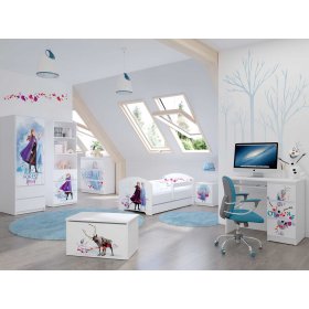 Dětská postel se zábranou - Ledové království 2 - dekor norská borovice, BabyBoo, Frozen