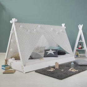 Dětská postel Teepee 200x90 cm - bílá, Homestyle4u