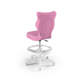 Dětská ergonomická židle k psacímu stolu upravená na výšku 119-142 cm - růžová