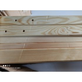 BAZAR Dětská postel domeček Paul 180x80 cm - přírodní - bez úložného prostoru, Ourbaby