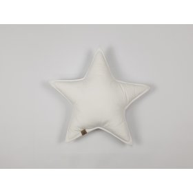 Polštářek hvězda - bílý