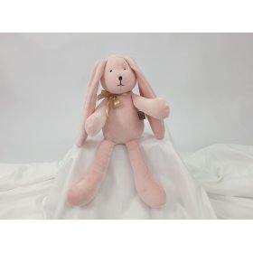 Velurová hračka Králiček 35 cm - růžový, TOLO