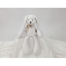 Velurová hračka Králiček 35 cm - bílý, TOLO
