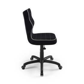 Ergonomická židle k psacímu stolu upravená na výšku 146-176,5 cm - černá