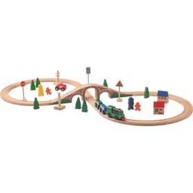 Dřevěná vláčkodráha s lokomotivou, Woodyland Woody