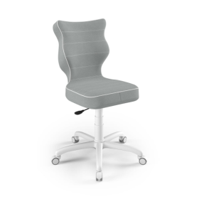 Ergonomická židle k psacímu stolu upravená na výšku 159-188 cm - šedá
