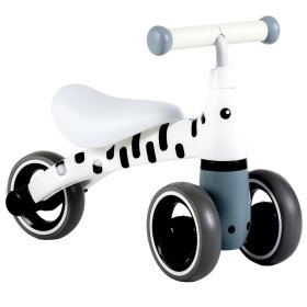 Odrážedlo Mini - bílé s černými proužky, EcoToys