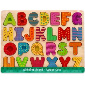 Dřevěná skládačka abeceda - velká písmena