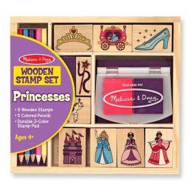 Melissa & Doug - sada dřevěných razítek Princezna, Melissa & Doug