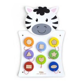 Vzdělávací nástěnná hračka - Zebra, Viga