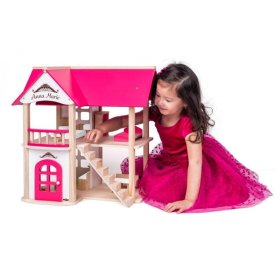 Domeček pro panenky Anna-Marie s nábytkem, Woodyland Woody