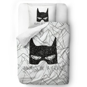 Mr. Little Fox Povlečení Batman - Always be a hero - přikrývka: 135 x 200 cm polštář: 60 x 50 cm