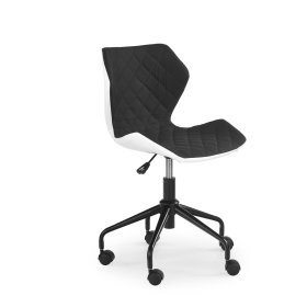 Studentská židle Matrix - bílo-černá, Halmar