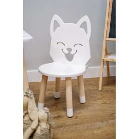 Dětská židlička - Liška - bílá, Ourbaby