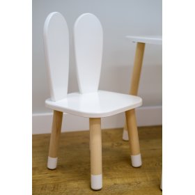 Dětská židlička - Ouška - bílá