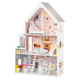 Dřevěný domeček pro panenky Pastelová rezidence