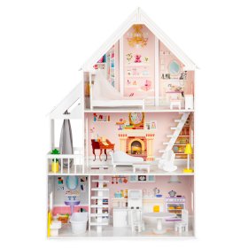 Dřevěný domeček pro panenky Pastelová rezidence, EcoToys
