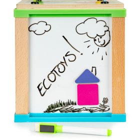 Multifunkční vzdělávací hračka s labyrintem a tabulkou, EcoToys