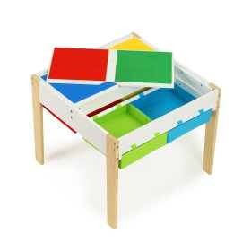 Dětský dřevěný stůl s židlemi Creative, EcoToys