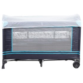 Cestovní postýlka Mosquito s matrací - tmavě modrá, EcoToys