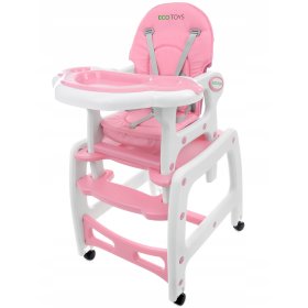 Jídelní židlička Pinky 3v1 , EcoToys