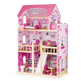 Dřevěný domeček pro panenky Mandy, EcoToys