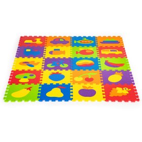 Barevná vzdělávací podložka - pěnové puzzle, EcoToys