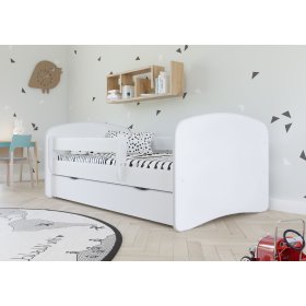 BAZAR Dětská postel se zábranou Ourbaby - bílá 180x80 cm, All Meble