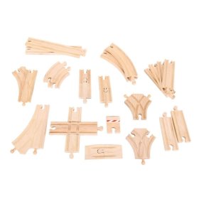 Bigjigs Rail Dřevěné koleje set 25 dílů, Bigjigs Rail