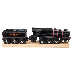 Bigjigs Rail Dřevěná replika lokomotivy Black 5 engine, Bigjigs Rail