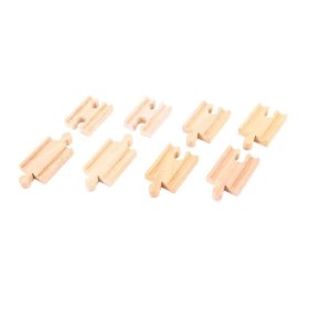 Bigjigs Rail Spojky kolejí 7 cm 8 ks, Bigjigs Rail