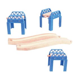 Bigjigs Rail Dřevěné koleje set mostní konstrukce, Bigjigs Rail