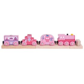 Bigjigs Rail Vlak pro princezny + 3 koleje, Bigjigs Rail