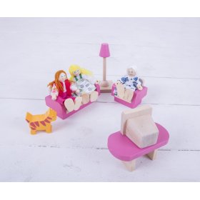 Bigjigs Toys Set rodinky do domečku, Bigjigs Toys