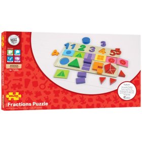 Bigjigs Toys Didaktická deska Čísla, barvy, tvary, Bigjigs Toys