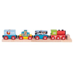 Bigjigs Rail Vlak se zbožím + 3 koleje, Bigjigs Rail