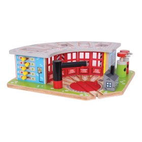 Bigjigs Rail Exkluzivní depo pro 5 vláčků, Bigjigs Rail