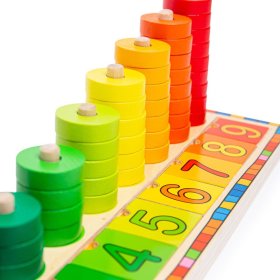 Bigjigs Toys Deska nasazování s čísly, Bigjigs Toys