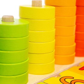 Bigjigs Toys Deska nasazování s čísly, Bigjigs Toys