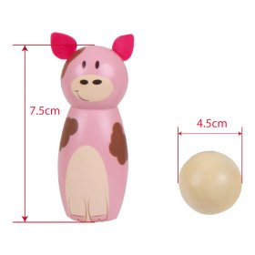 Bigjigs Toys Dřevěné kuželky farma, Bigjigs Toys