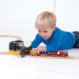 Bigjigs Rail Tunel s výhybkou jeskyně lebka, Bigjigs Rail
