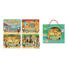Vilac Dřevěné puzzle Zoo, Vilac