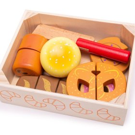 Bigjigs Toys Krájecí pečivo v krabičce, Bigjigs Toys
