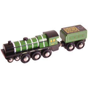 Bigjigs Rail Dřevěná replika lokomotiva Flying Scotsman, Bigjigs Rail