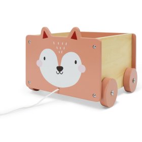 Dřevěný vozíček - liška, EcoToys