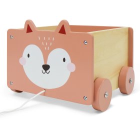 Dřevěný vozíček - liška, EcoToys