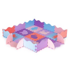 Dětská vzdělávací pěnová podložka - puzzle zvířátka, IPLAY