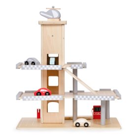 Dřevěná garáž s výtahem, EcoToys