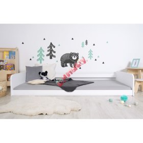 BAZAR - Montessori dřevěná postel Sia - bílá - 160x80