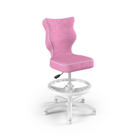 Dětská ergonomická židle k psacímu stolu upravená na výšku 119-142 cm - růžová, ENTELO